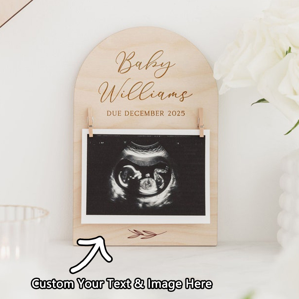 Personalised Pregnancy Announc - đánh giá và giá Engraved Wood Frame
