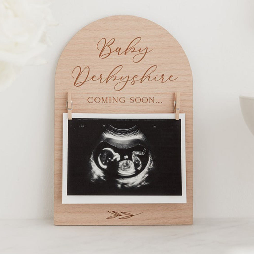 Personalised Pregnancy Announc - đánh giá và giá Engraved Wood Frame