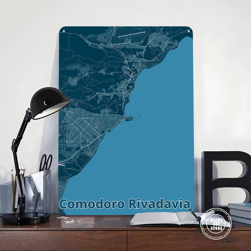 Comodoro Rivadavia Map Poster  - đánh giá và giá Custom Map Poster
