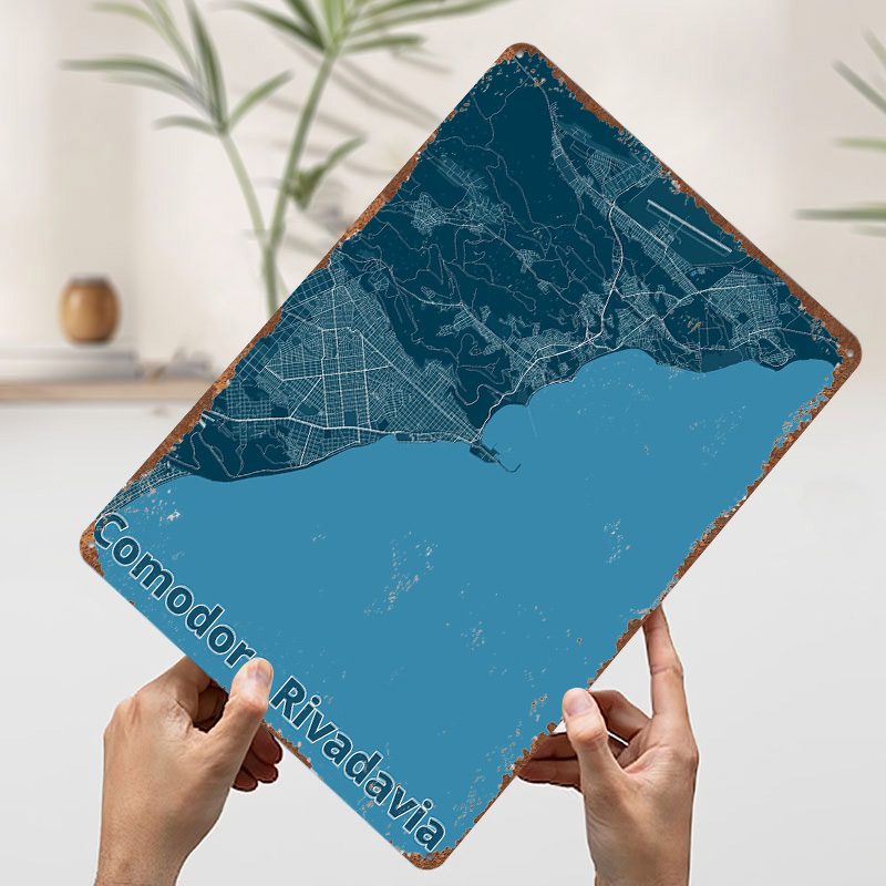 Comodoro Rivadavia Map Poster  - đánh giá và giá Custom Map Poster