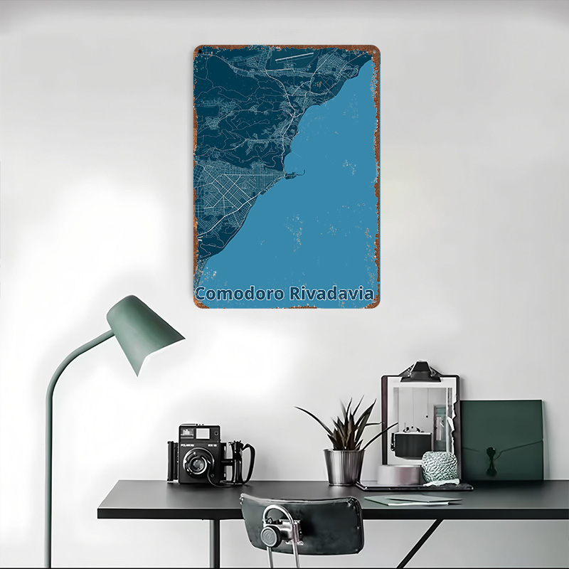 Comodoro Rivadavia Map Poster  - đánh giá và giá Custom Map Poster