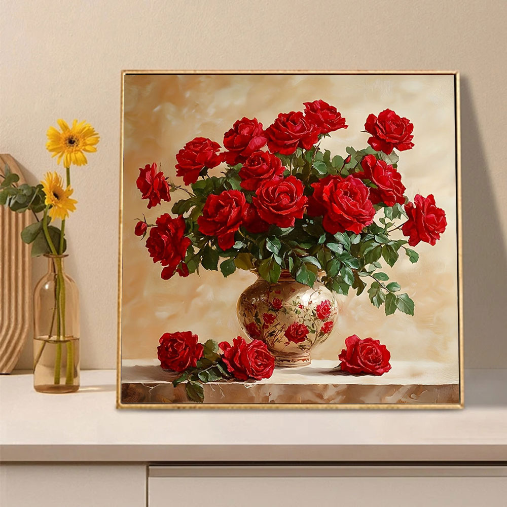 Rose Diamond Painting Full Squ - đánh giá và giá Photo Mosaic Print