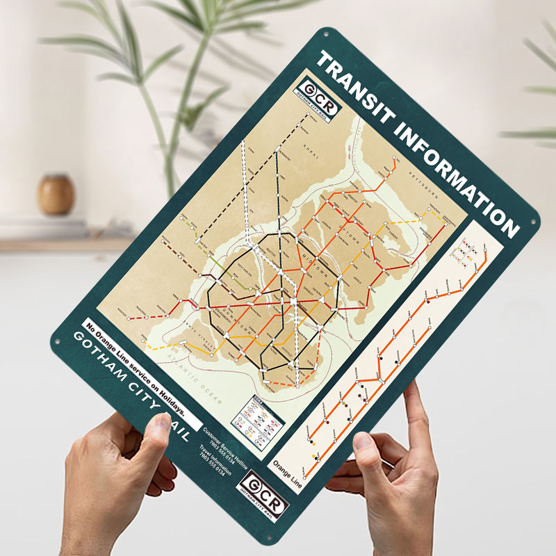 Gotham City Map Printed Poster - đánh giá và giá Custom Map Poster