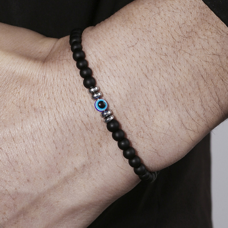 Trendy 4mm Obsidian Hematite N - đánh giá và giá Coordinates Bracelet