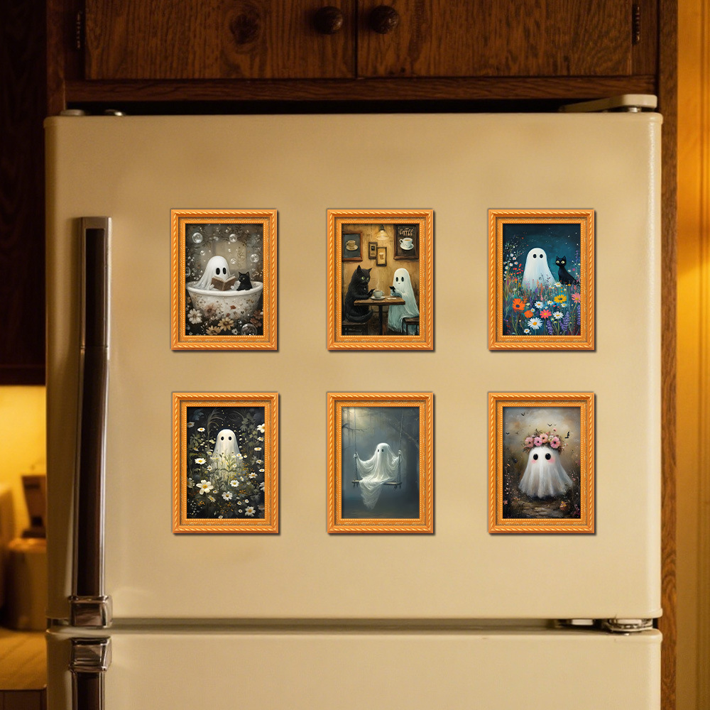 Creative 3d Halloween Fridge M - đánh giá và giá Engraved Wood Frame