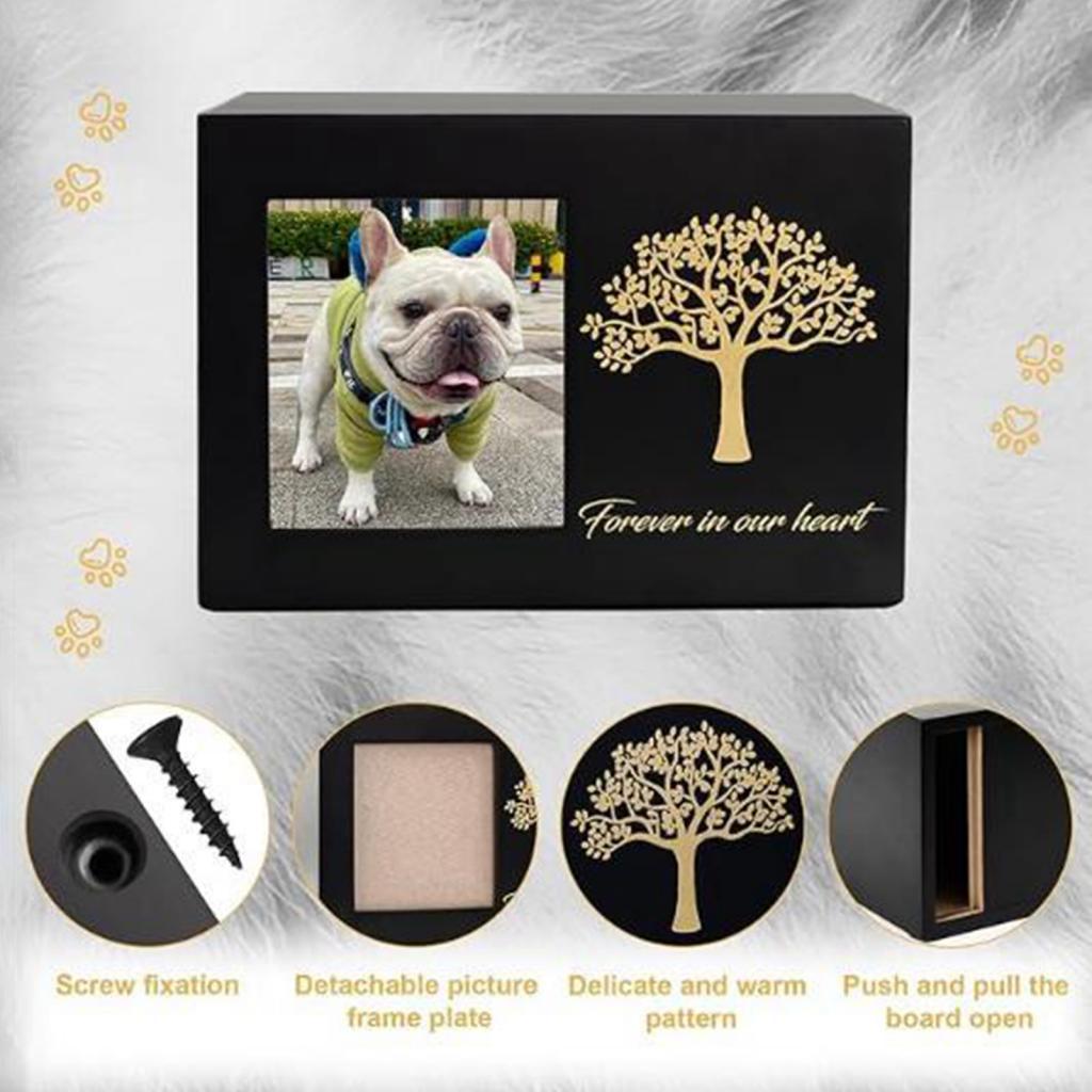 Cremation Urn for Dogs Funeral - đánh giá và giá Engraved Wood Frame