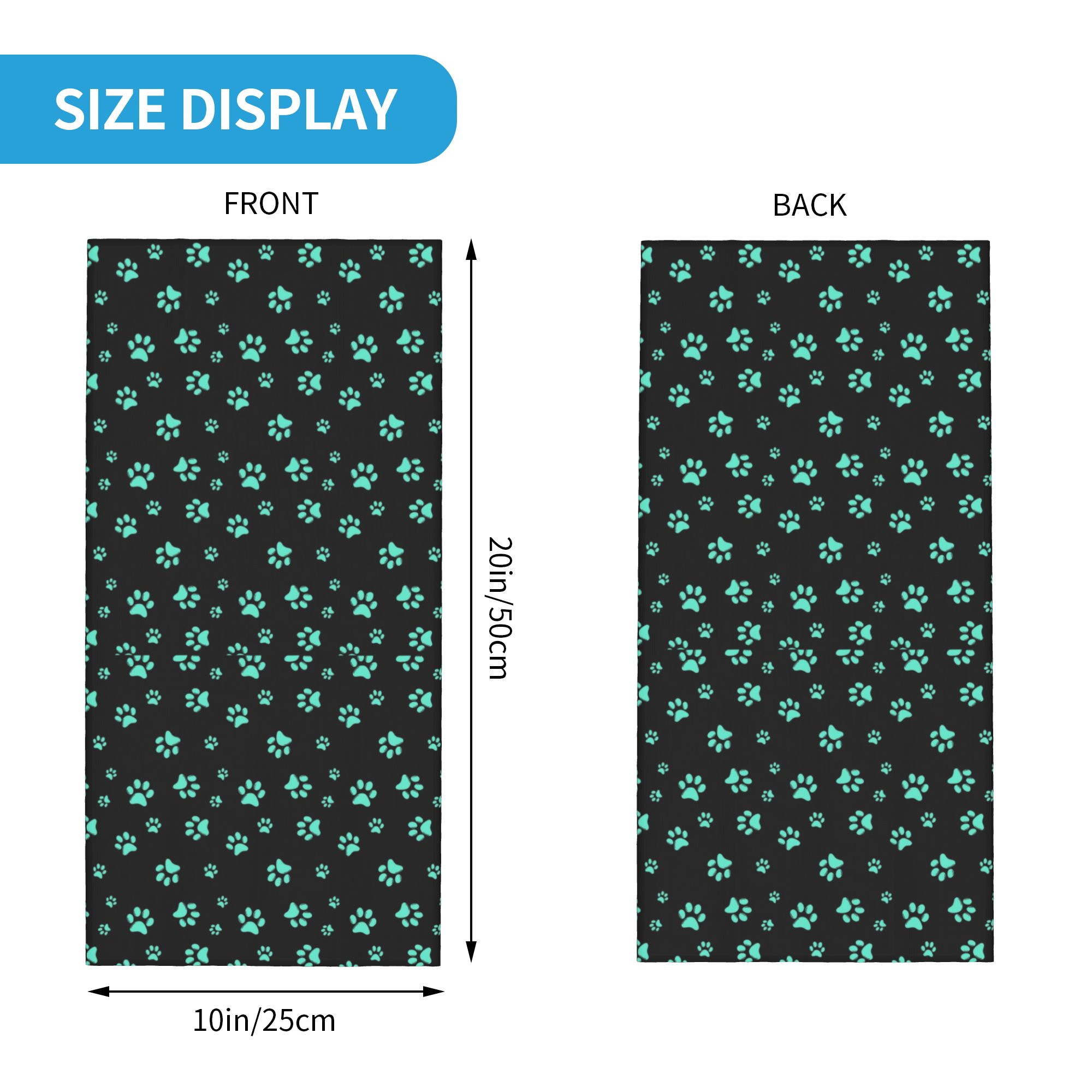 Custom Aqua Dog Paw Print Patt - đánh giá và giá Pet Portrait Custom