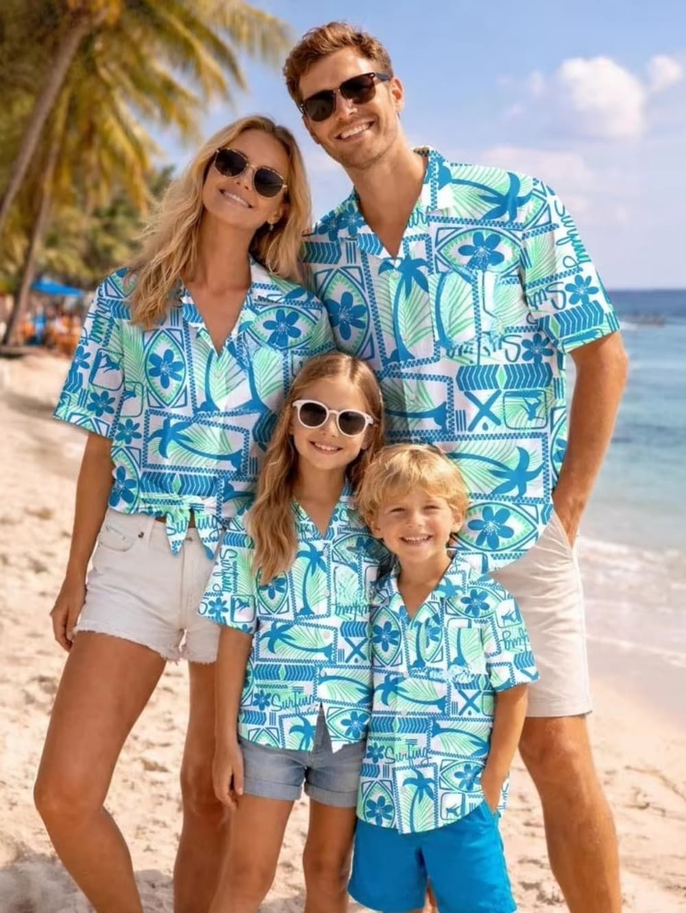 Summer Men's Family Wear Beach - đánh giá và giá Family Tree Print