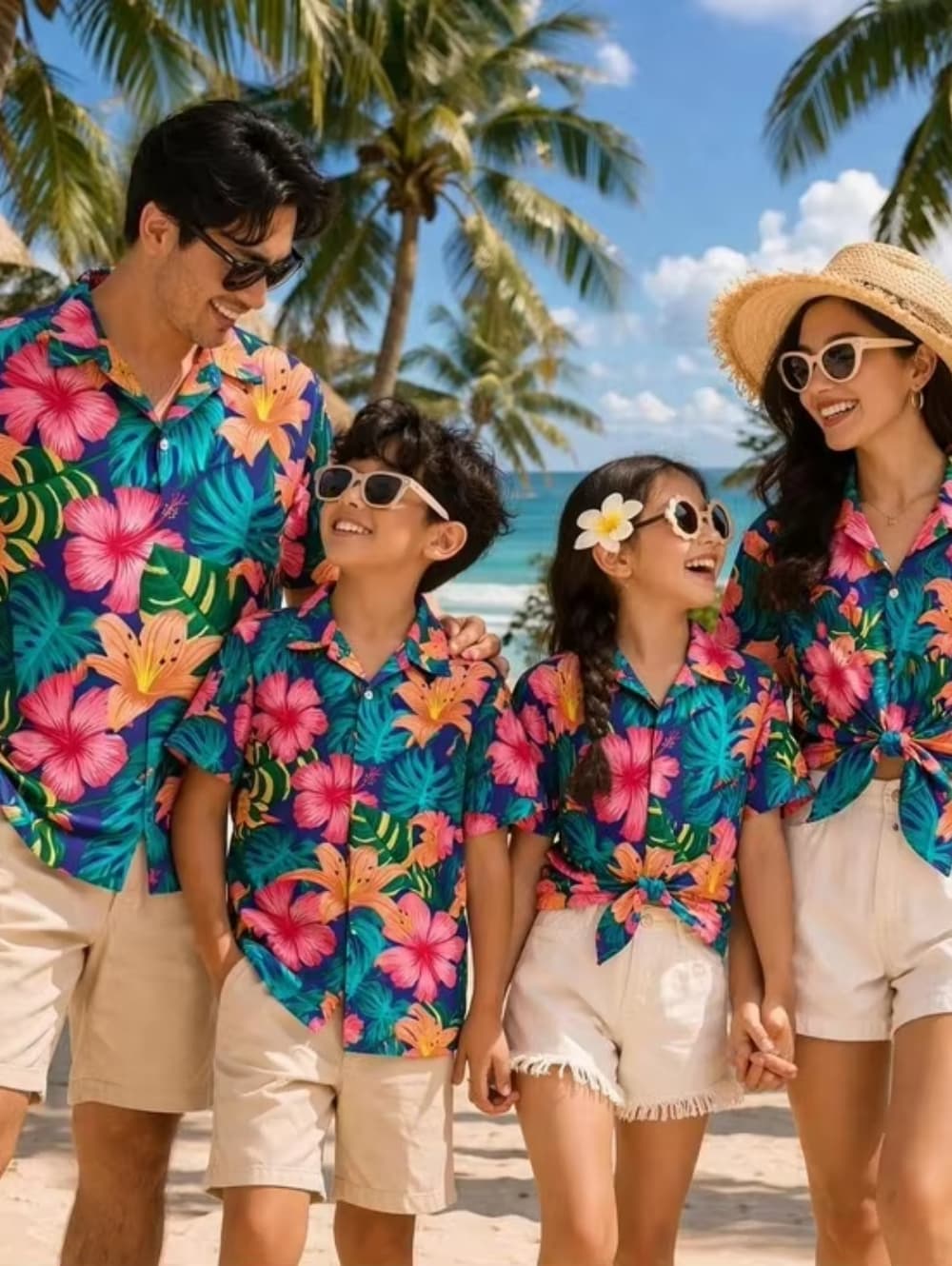 Summer Men's Family Wear Beach - đánh giá và giá Family Tree Print