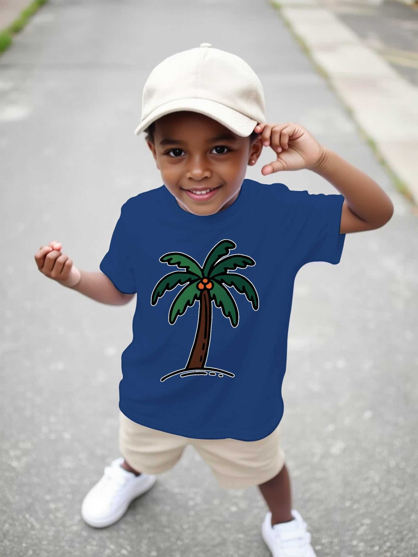 Cartoon Coconut Palm Tree Trop - đánh giá và giá Family Tree Print