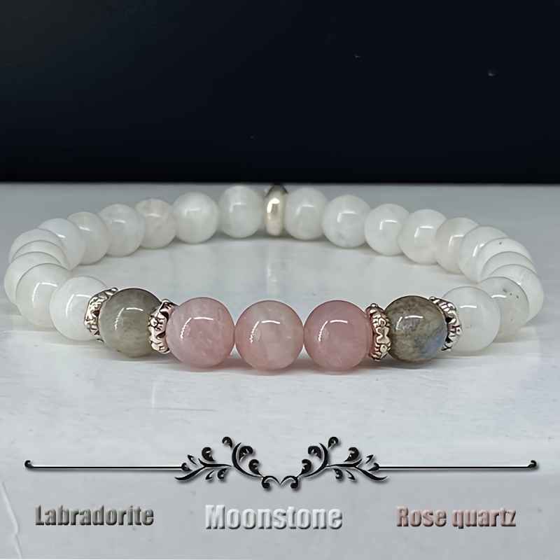 1pc/Moonstone, Labradorite and - đánh giá và giá Coordinates Bracelet