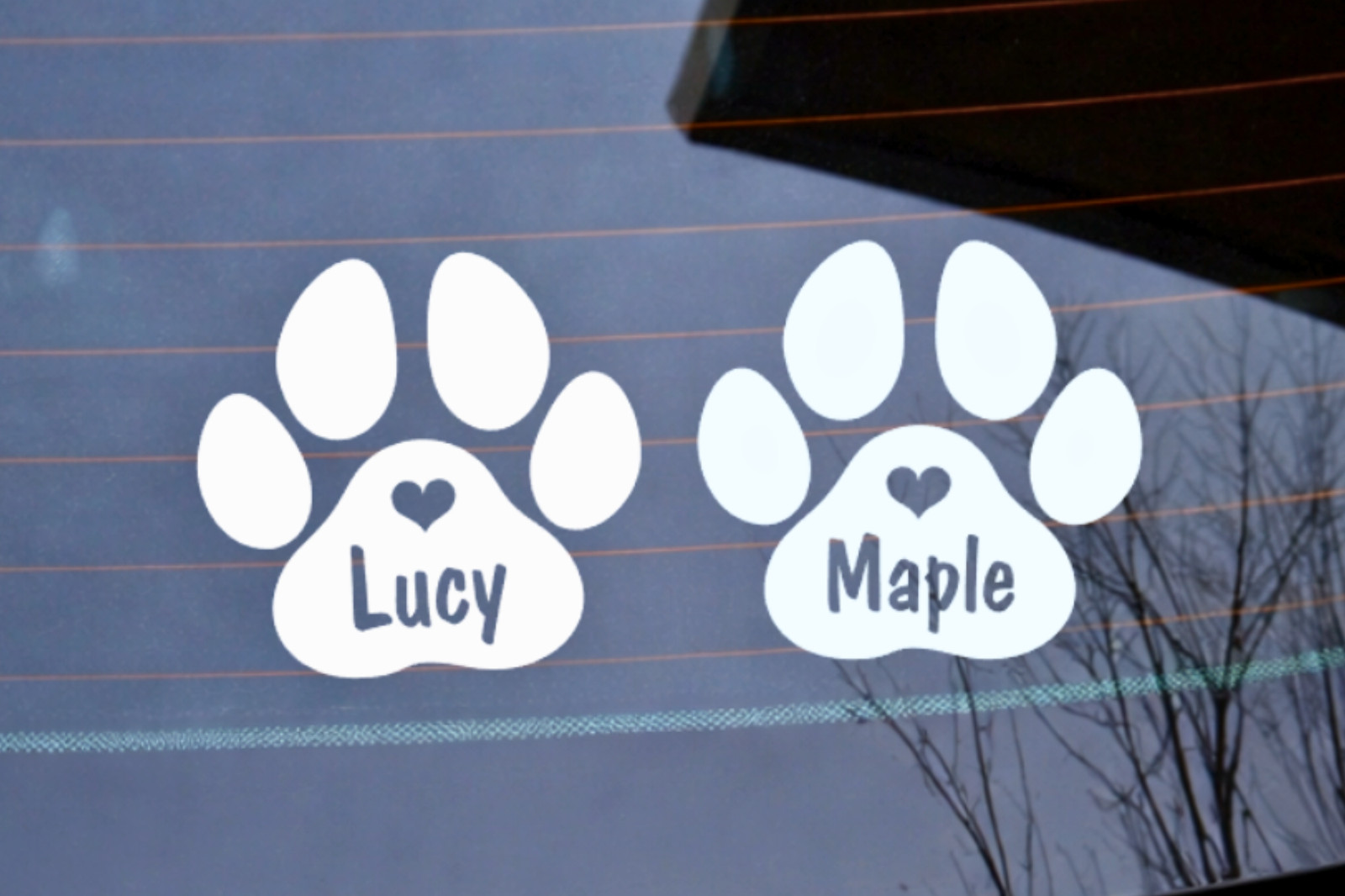 2pcs Personalised Paw Print wi - đánh giá và giá Pet Portrait Custom