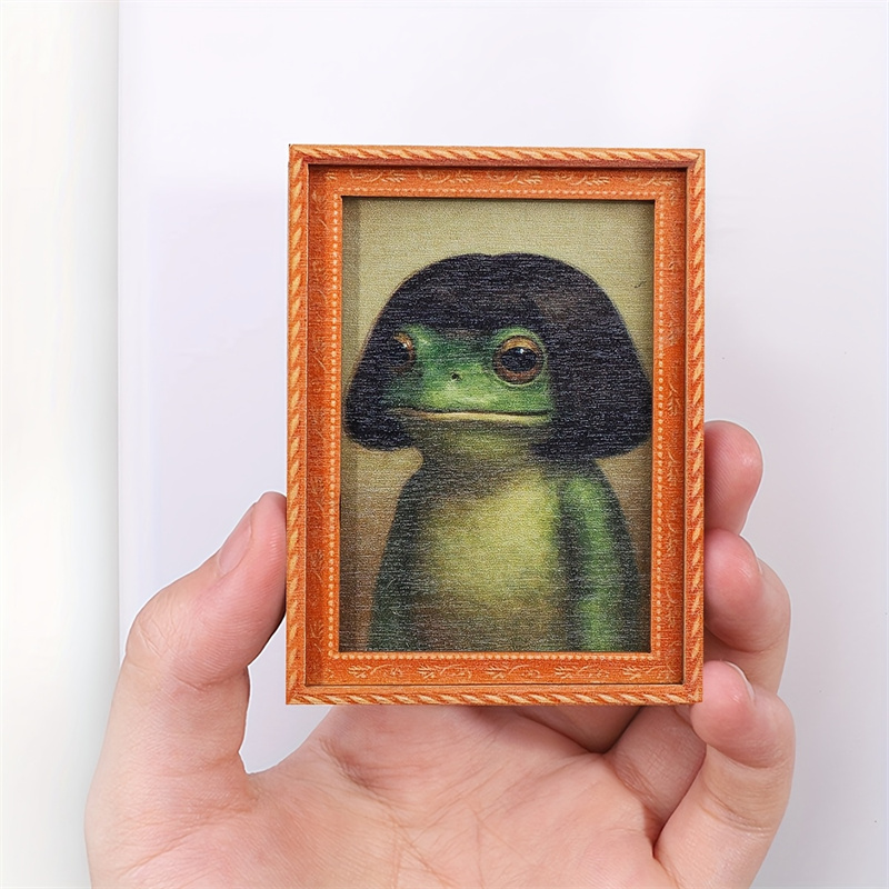 Mini Wooden Photo Frame Frog F - đánh giá và giá Engraved Wood Frame