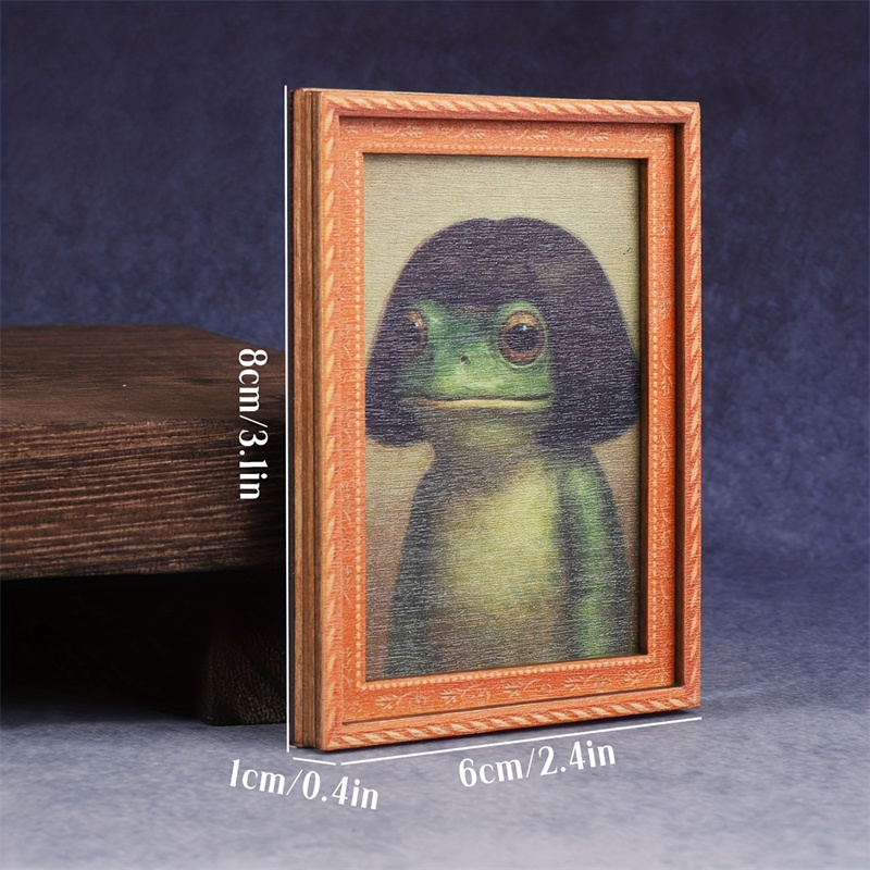 Mini Wooden Photo Frame Frog F - đánh giá và giá Engraved Wood Frame